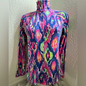 Lilly Pulitzer Luxletic long sleeve full zip size M